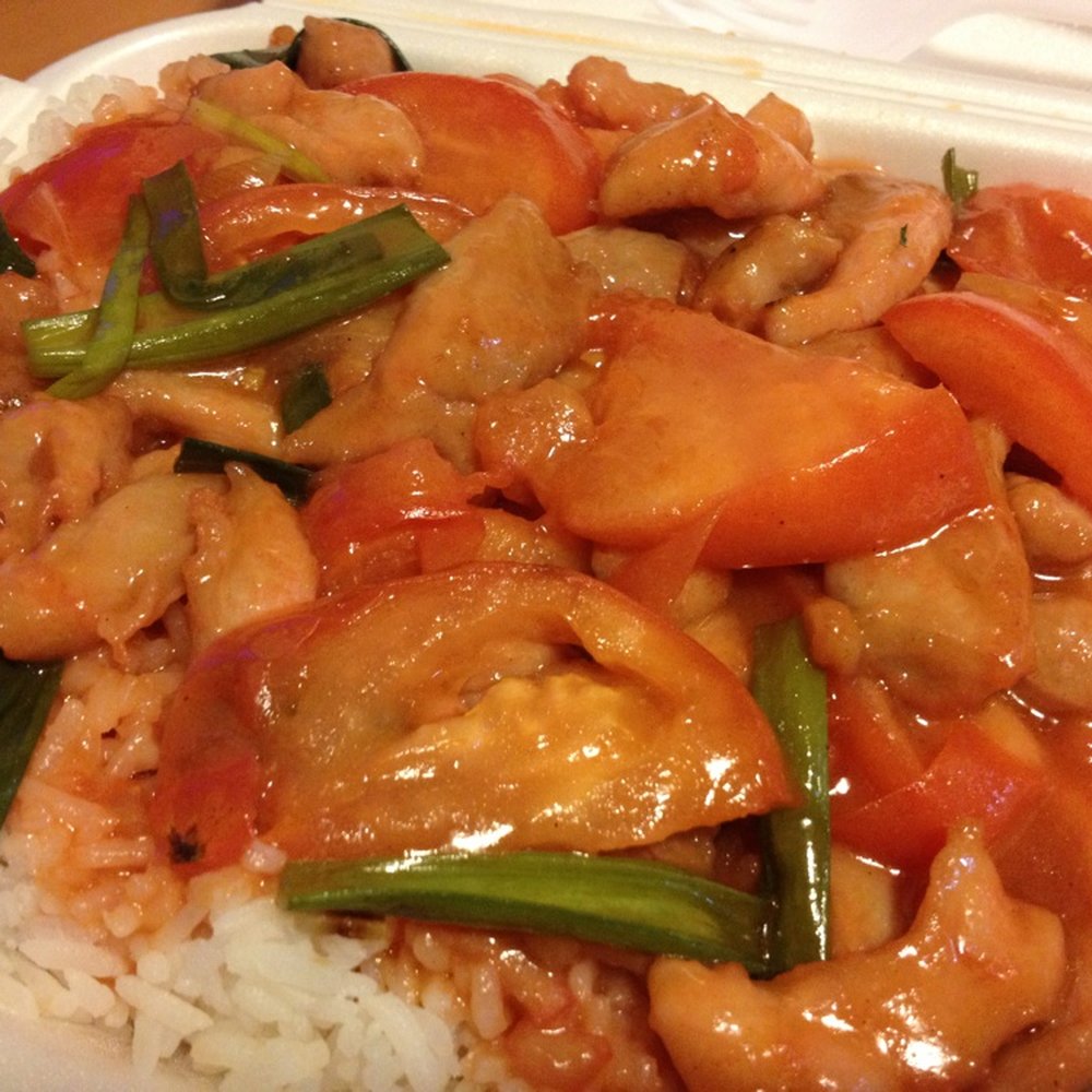 88 Canteen - Chicken and tomatoes over rice - Hong Kong Style Cafe Near Me - Flushing, New York