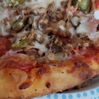 Mario's Pizza - Meat pizza with mushrooms and jalapenos - Pizza Near Me - El Mirage, Arizona Mario's Pizza - Meat pizza with mushrooms and jalapenos - Pizza Near Me - El Mirage, Arizona