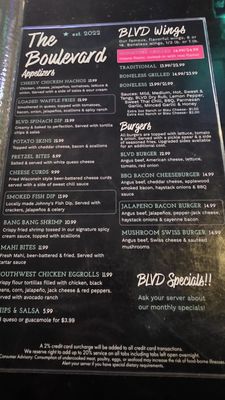 Menu photo 5 The Boulevard Bar & Grill Boynton Beach, FL Menu photo 5 The Boulevard Bar & Grill Boynton Beach, FL