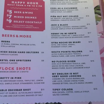 Tipsy Flamingo - Cocktail Bars Near Me - Miami, Florida Tipsy Flamingo - Cocktail Bars Near Me - Miami, Florida