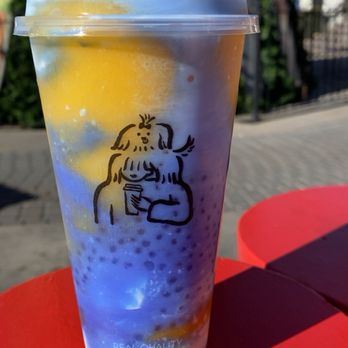 Heytea - Blue mango coconut - Bubble Tea Near Me - San Diego, California