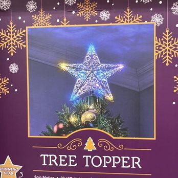Christmas Tree Shops - Tree topper looks neat - Christmas Trees Near Me - Manchester, Connecticut Christmas Tree Shops - Tree topper looks neat - Christmas Trees Near Me - Manchester, Connecticut