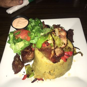 La Ceiba - Mofongo with Carne Frita at La Ceiba, Coamo, Puerto Rico - Seafood Near Me - Coamo, Puerto Rico La Ceiba - Mofongo with Carne Frita at La Ceiba, Coamo, Puerto Rico - Seafood Near Me - Coamo, Puerto Rico