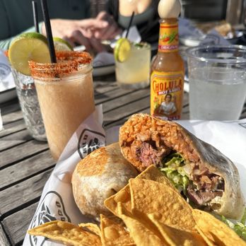 Wild Taco - a plate of food with chips and a drink - Mexican Near Me - Newport Beach, California Wild Taco - a plate of food with chips and a drink - Mexican Near Me - Newport Beach, California