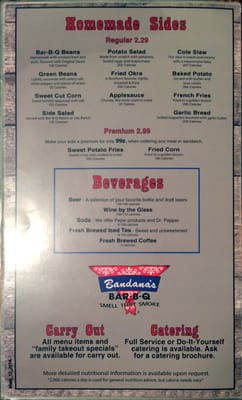 Menu photo 5 Bandana's Bar-B-Q - Rolla Rolla, MO