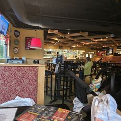 BWP - Good ambiance, plenty of seeting. Booths, tables, and bar. This is half the view.