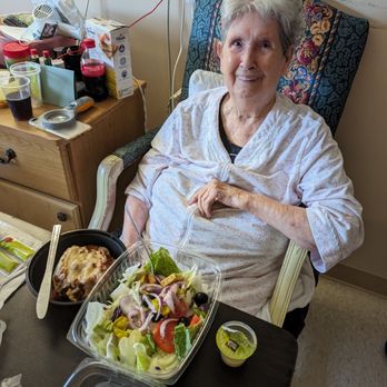 Olive Garden Italian Restaurant - Mom and her favorite! Lasagna Classico and O.G. Salad - Italian Near Me - Hickory, North Carolina