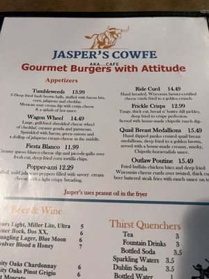 Menu photo 1 Jaspers Cafe Bluff Dale, TX