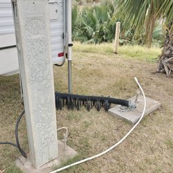 The Cove RV Resort - We arrived and the space was spotless, easy hook up's, 30amp, 50amp and 110v, water and sewer, spot F7