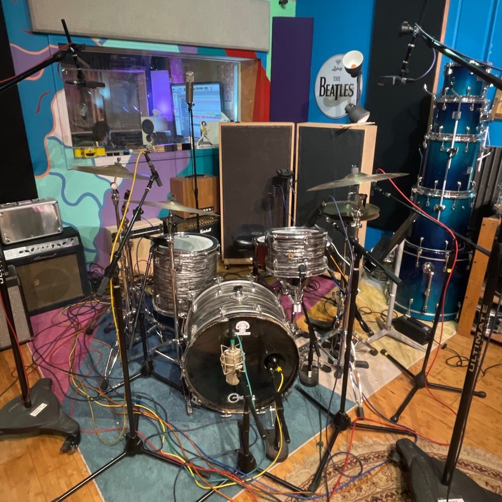 Hear No Evil Studio - One of many great kit and mic setups - Recording & Rehearsal Studios Near Me - Orange, California