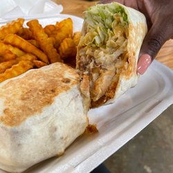 Philly & Wrap - Buffalo Chicken Wrap. Huge and yummy