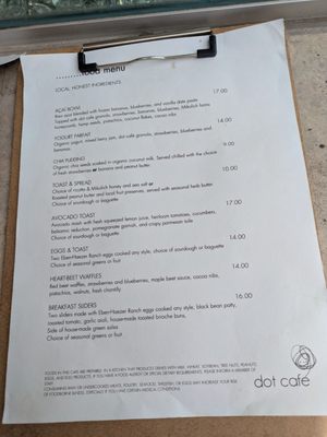 Menu photo 5 Dot Cafe San Diego, CA