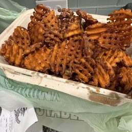 Sweet potato waffle fries Sweet potato waffle fries