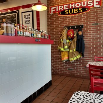 Firehouse Subs - real live superhero suit! and hot sauce - Sandwiches Near Me - Mooresville, North Carolina