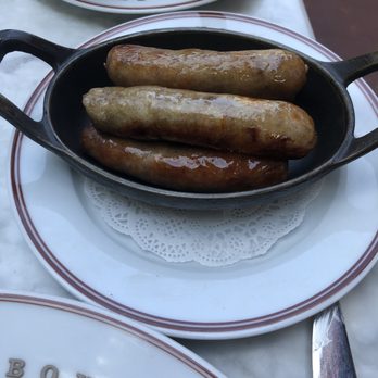 Bouchon - Saucisse (Hobb’s country sausage)($6.50) - French Near Me - Yountville, California
