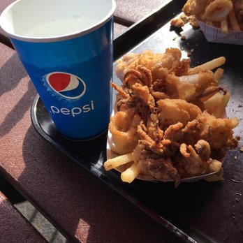 Fish & Chips Cafe - Calamari and fries 9.75 - Seafood Near Me - Monterey, California