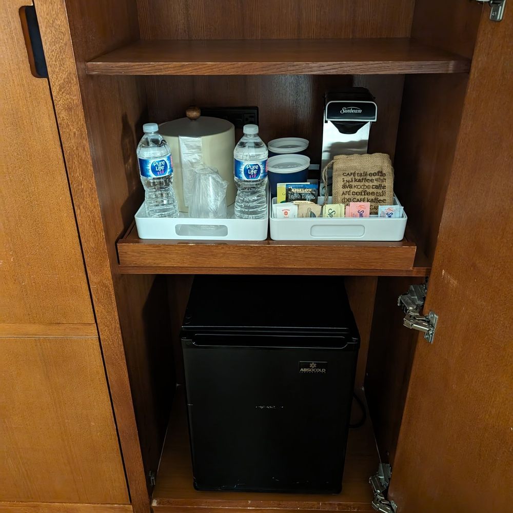 Four Points by Sheraton Winnipeg South - Mini fridge and complimentary water - Hotels Near Me - Winnipeg, Manitoba