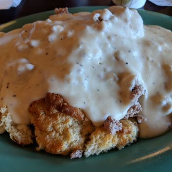 Cherrywood Coffeehouse - Biscuits and gravy enough for 2! Or one...if you're hangry. - Coffee & Tea Near Me - Austin, Texas Cherrywood Coffeehouse - Biscuits and gravy enough for 2! Or one...if you're hangry. - Coffee & Tea Near Me - Austin, Texas