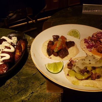 Ambar - Baja Fish Taco, Mexico City Suadero Taco, carnitas Taco, and side order of Plantains - Mexican Near Me - El Paso, Texas Ambar - Baja Fish Taco, Mexico City Suadero Taco, carnitas Taco, and side order of Plantains - Mexican Near Me - El Paso, Texas