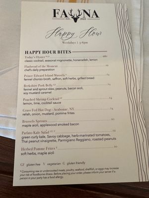 Menu photo 5 Fauna Westhampton Beach, NY