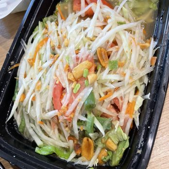 Yupha's Thai Kitchen - Papaya Salad (spice level: med) - Thai Near Me - Tempe, Arizona