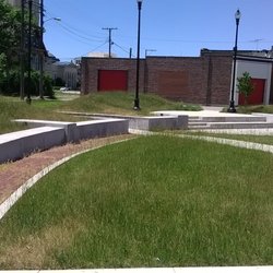 Stage/amphitheater area needs some mowing!