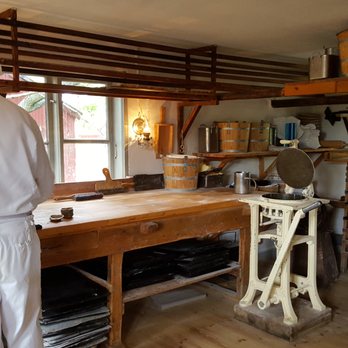 Skansen - room where they make the buns they sell in Skansen Bakery - Botanical Gardens Near Me - Stockholm, Alberta