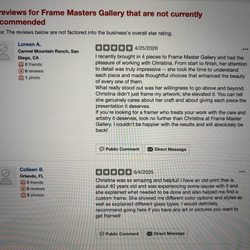 Frame Masters Gallery - Reviews hidden for some reason but thankful for!! :)
