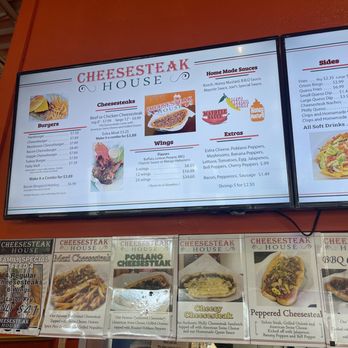 Cheesesteak House - Menu - Burgers Near Me - Garland, Texas