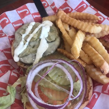 Jefferson's Restaurant - Fried pickle burger! - American Near Me - Gadsden, Alabama