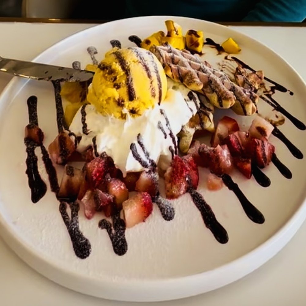 Mango Mango Dessert - Strawberry-Mango Nutella Waffle with ice Cream - Desserts Near Me - Pittsburgh, Pennsylvania Mango Mango Dessert - Strawberry-Mango Nutella Waffle with ice Cream - Desserts Near Me - Pittsburgh, Pennsylvania