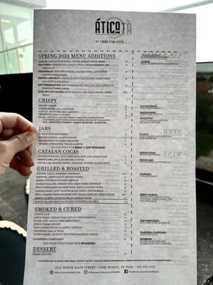 Menu photo 7 Ático - Ft. Worth Fort Worth, TX Menu photo 7 Ático - Ft. Worth Fort Worth, TX