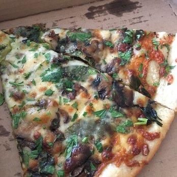Dimond Slice Pizza - 6/17 garlic mushrooms cilantro - Pizza Near Me - Oakland, California Dimond Slice Pizza - 6/17 garlic mushrooms cilantro - Pizza Near Me - Oakland, California
