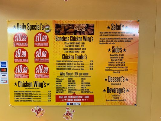 Menu photo 3 Bangin’ Wingz Johnston, RI