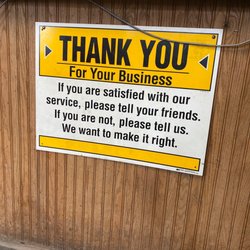 Beth's Riverside Street Garage - Office sign