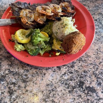 Gulf Island Grill - Steak with shrimp skewer - Seafood Near Me - Gulf Shores, Alabama Gulf Island Grill - Steak with shrimp skewer - Seafood Near Me - Gulf Shores, Alabama