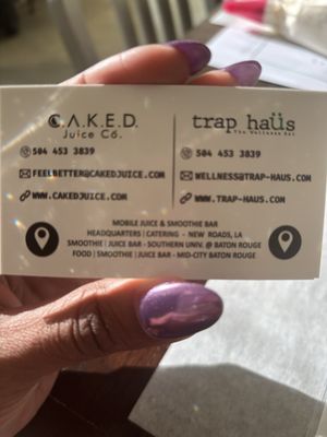 Menu photo 2 Trap Haus Wellness Bar Baton Rouge, LA Menu photo 2 Trap Haus Wellness Bar Baton Rouge, LA