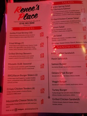 Menu photo 2 Renee's Place Cleveland, OH Menu photo 2 Renee's Place Cleveland, OH