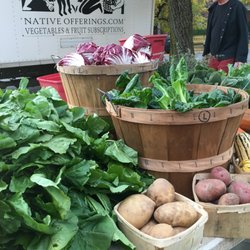 Native Offerings Farm - Native Offerings Farm table at Elmwood Bidwell farmers Market