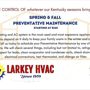 Larkey HVAC - Heating & Air Conditioning/HVAC Near Me - London, Kentucky Larkey HVAC - Heating & Air Conditioning/HVAC Near Me - London, Kentucky