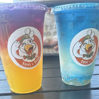 Ten Hut - The blue one is it's raining and the colorful one is tropical big bang. - Pubs Near Me - Temecula, California