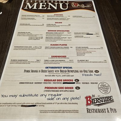 Menu photo 6 Die Bierstube Restaurant Brea, CA Menu photo 6 Die Bierstube Restaurant Brea, CA