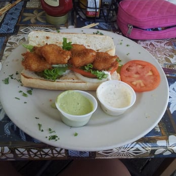 Doc's Seafood & Steaks - My shrimp Po Boy courtesy or Allison and PeteY :) - Seafood Near Me - Corpus Christi, Texas