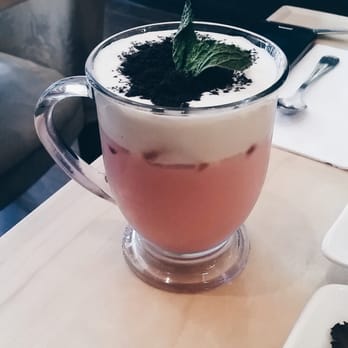 Prince Tea House - Rose potted milk green tea - Tea Rooms Near Me - Flushing, New York