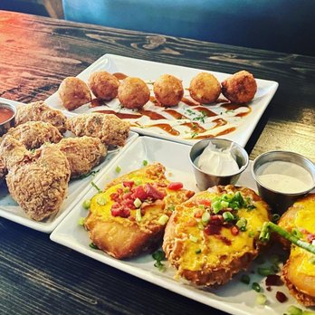 Craft Grill - Nashville Chicken Wings, Bama Balls, Smashed 'Taters Skins - Southern Near Me - Tomball, Texas Craft Grill - Nashville Chicken Wings, Bama Balls, Smashed 'Taters Skins - Southern Near Me - Tomball, Texas