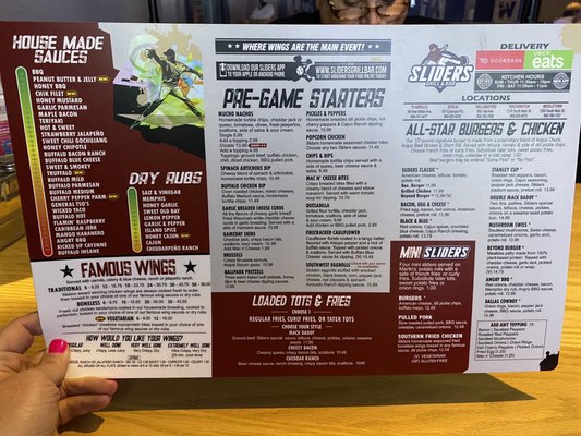 Menu photo 1 Sliders Bar & Grill Middletown, CT Menu photo 1 Sliders Bar & Grill Middletown, CT