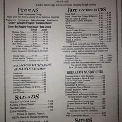 Terry's Convenient Mart - Menu