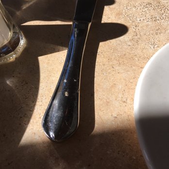 Nice Matin - Dirty silverware - And it took 20 minutes to get a steak knife! - French Near Me - New York, New York