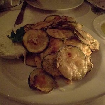 Varka Estiatorio - Varka veggie chips. Eggplant and zucchini with greek yogurt sauce - Greek Near Me - Ramsey, New Jersey