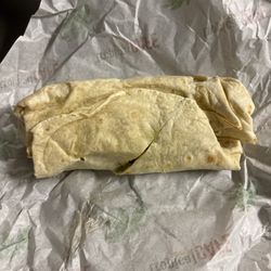 Caesar wrap not cut all the way.